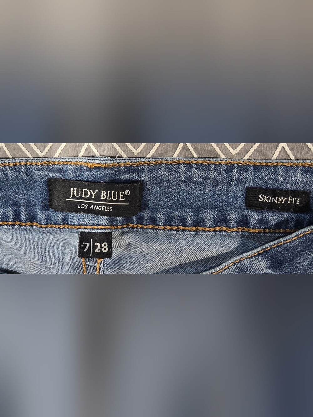 Judy Blue Distressed Skinny Jeans Size 7/28 - Picture 7 of 8
